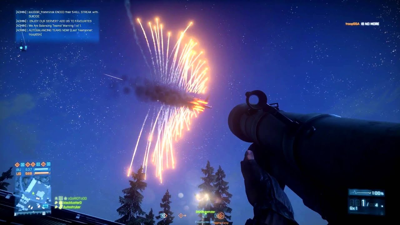 (HD) Battlefield 3 AC-130 Flare Footage on Death Valley