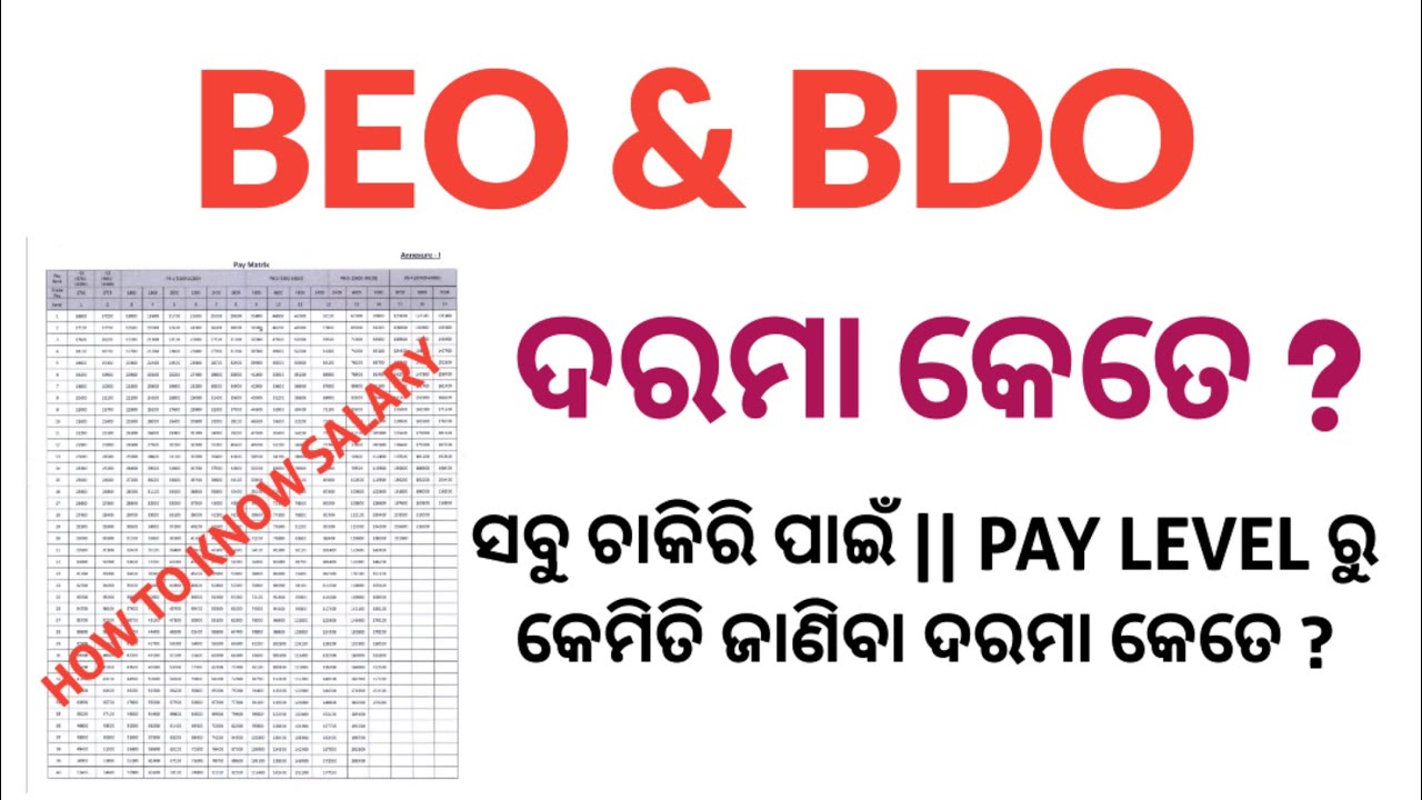BEO & BDO || SALARY ? || HOW TO CALCULATE FOR DIFFERENT POSTS ? #govtjobs #exam