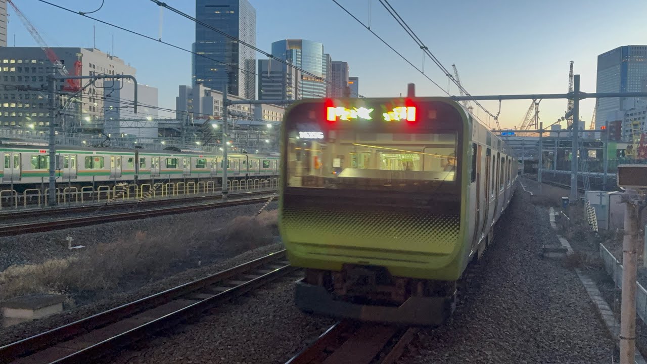 【山手線】E235系0番台（トウ01編成）量産先行車　外回り品川・渋谷方面行き