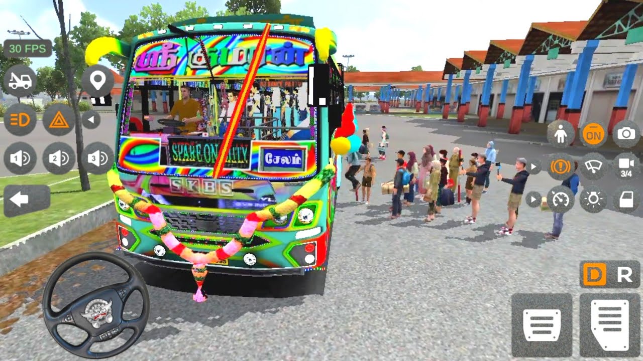 💥Kumaran Bus Simulator Full Lighting Different Map Mod Best Android Gameplay Video