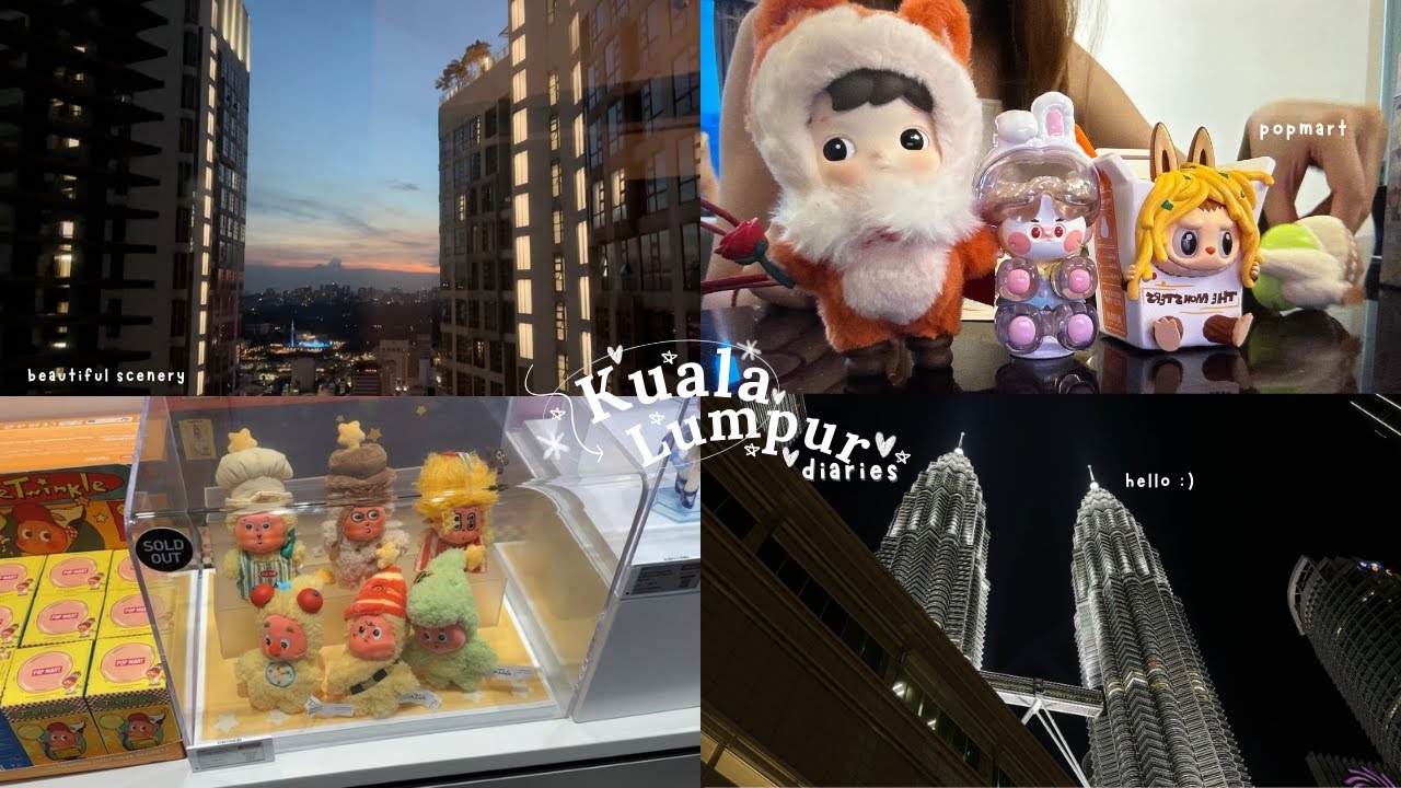 (travel) ♡ kuala lumpur vlog : popmart,family time, leisure, chill,klcc view, food and etc...