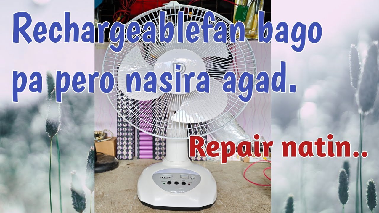 Rechargeable Electricfan may power naman ayaw umikot ang motor. How to fix rechargeable electricfan.