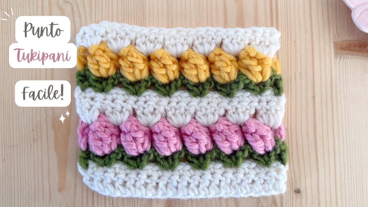Punto Tulipano crochet: spiegazione semplice e risultato bellissimo