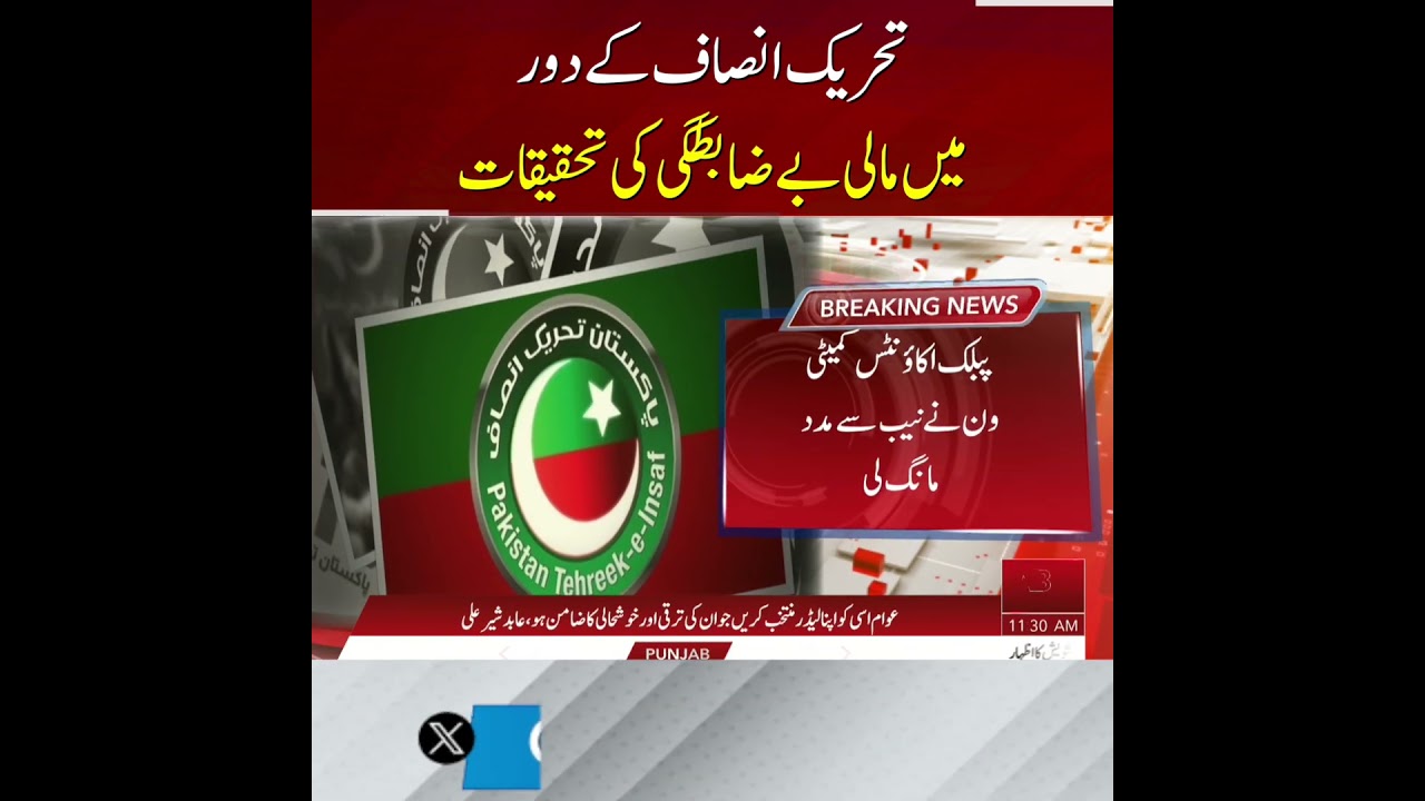 Investigations Into Financial Irregularities During PTI Government