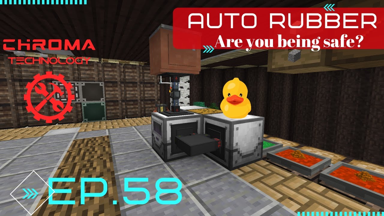CHROMA TECHNOLOGY ~ Ep.58 ~ Automating Rubber Creation, Industrial Foregoing! ~Modded Minecraft 1.12