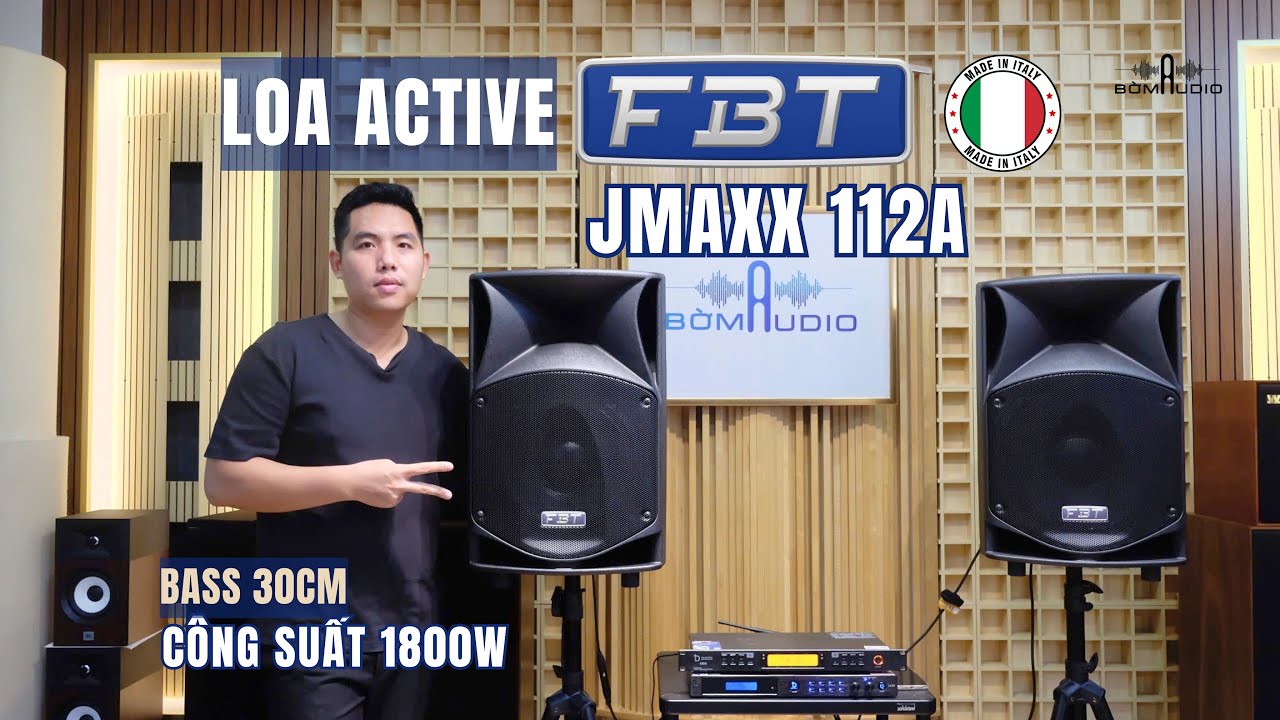 Cặp Loa Karaoke Liền Công Suất 🍂 FBT JMAXX 112A 🍂 MADE IN ITALY Với Độ Bền Cực Cao
