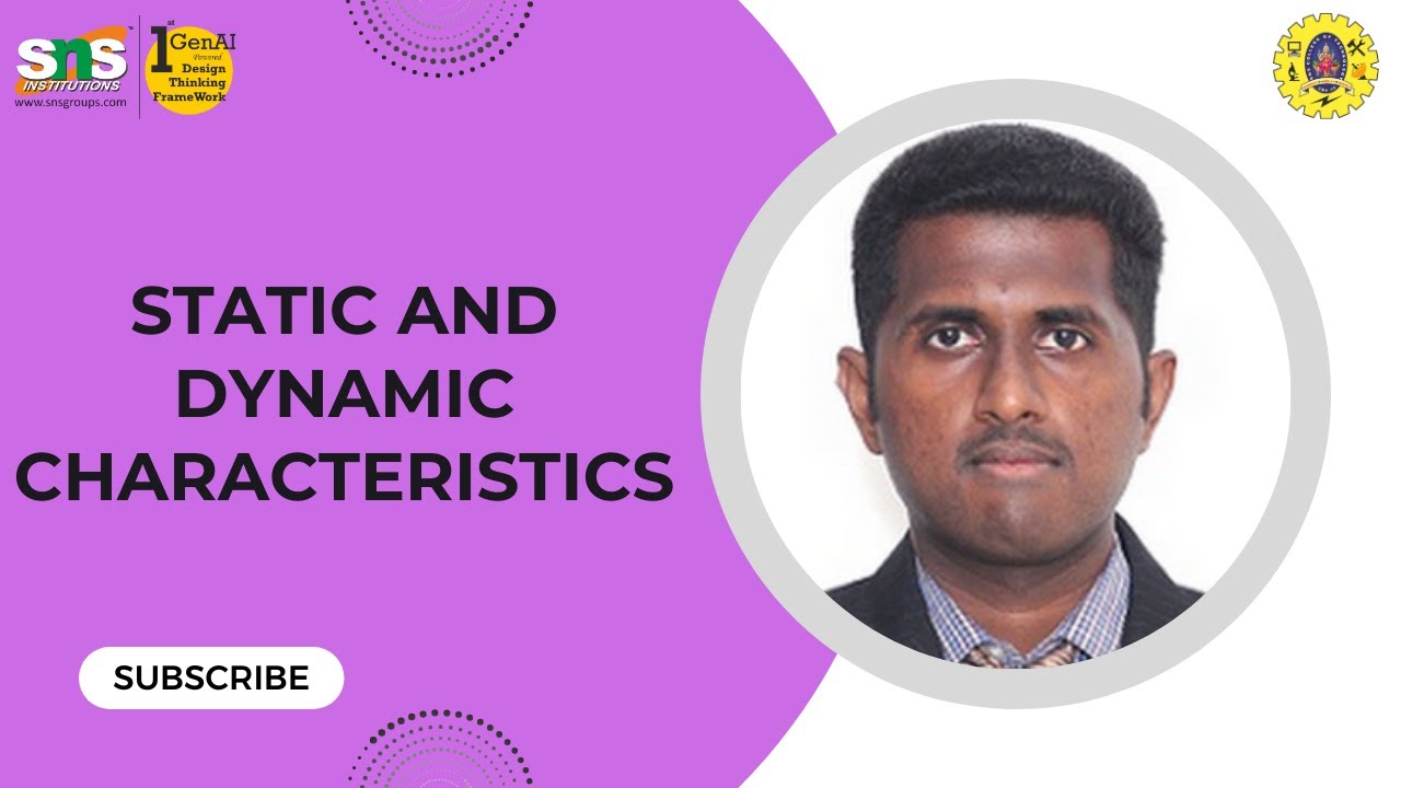 Static and Dynamic Characteristics 1 | BEEI | SNS Institutions