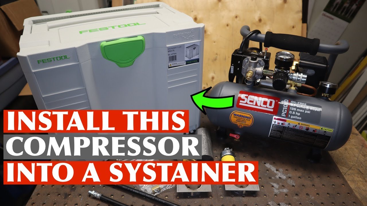 How to install an Air Compressor into a Systainer / DIY a small compressor into a stackable Tool Box