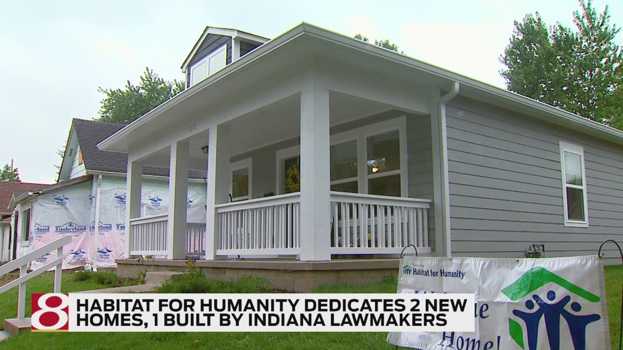 Habitat for Humanity dedicates 2 new homes, 1 built by Indiana lawmakers