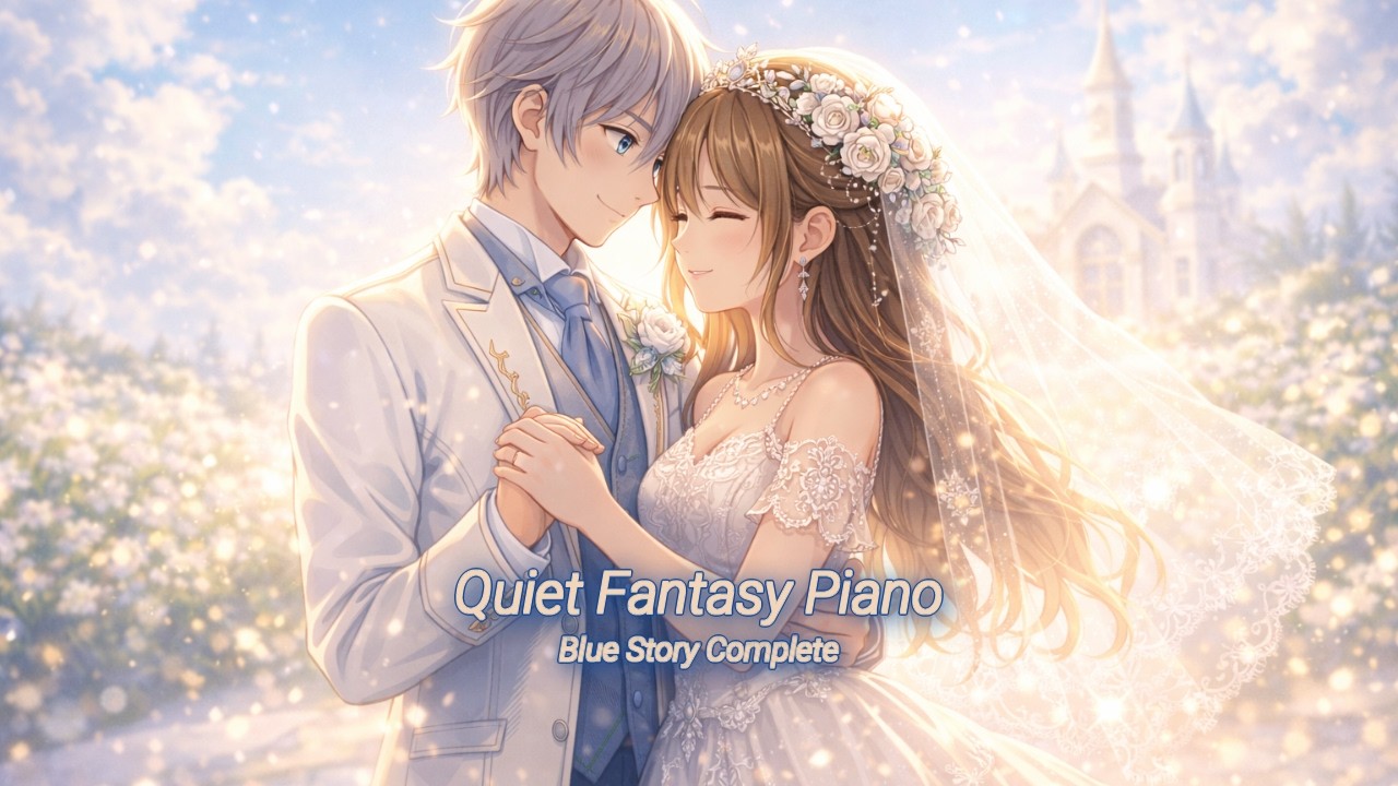 Quiet Fantasy Piano – Blue Story Complete (18min) | Emotional Fantasy Piano for Focus and Relaxation