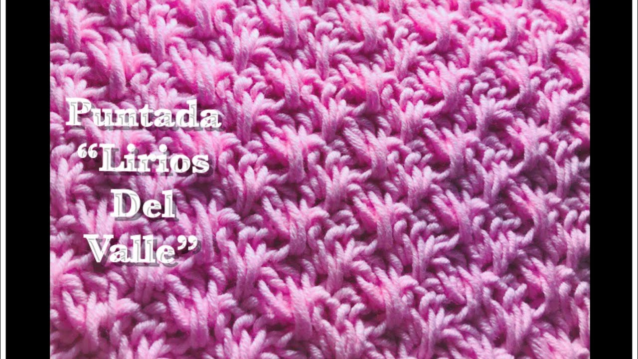 Puntada Lirios Del Valle en gancho | a crochet para mantas de bebé fácil y rápida #132