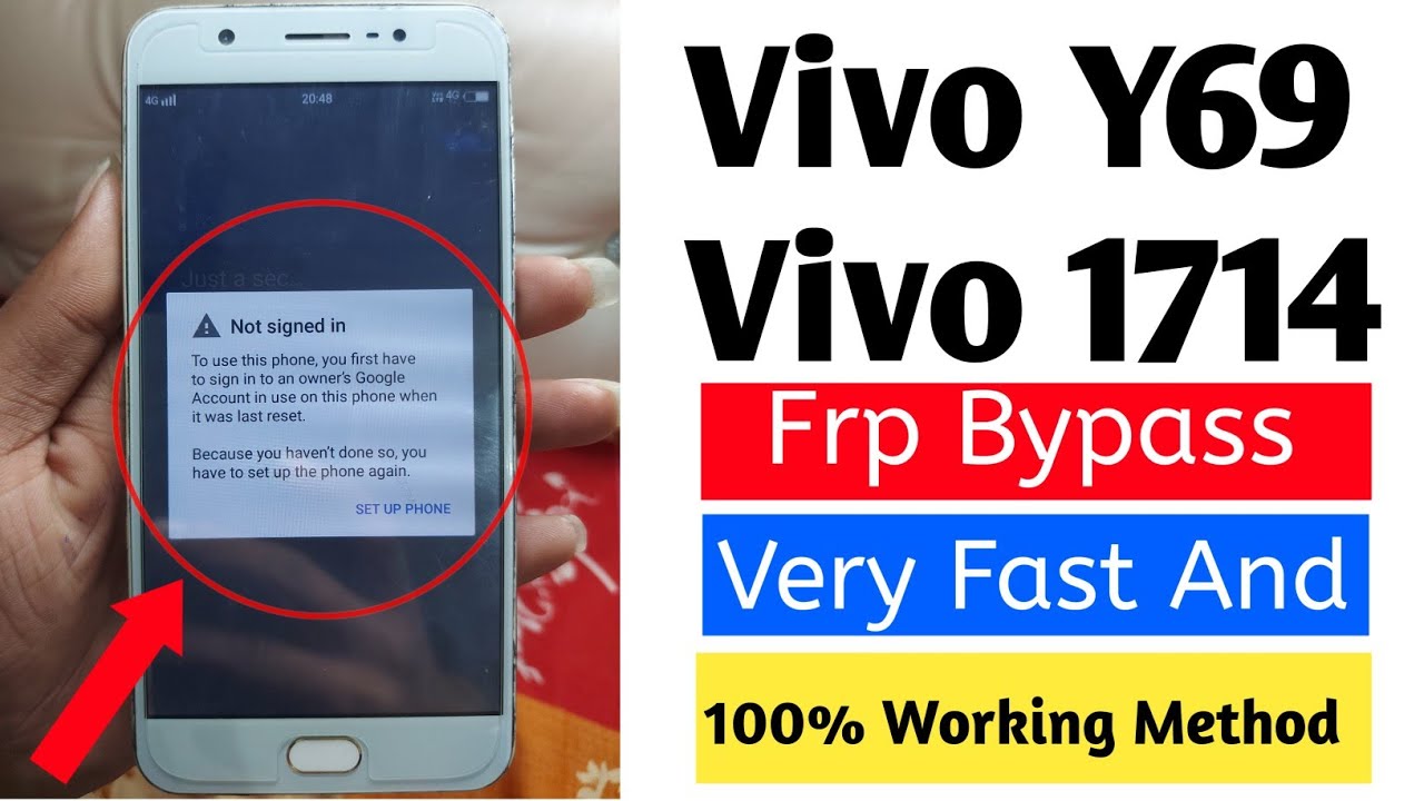 Vivo Y69 Frp Bypass || Vivo (1714 )Frp Bypass || Vivo Password Pattern lock Remove