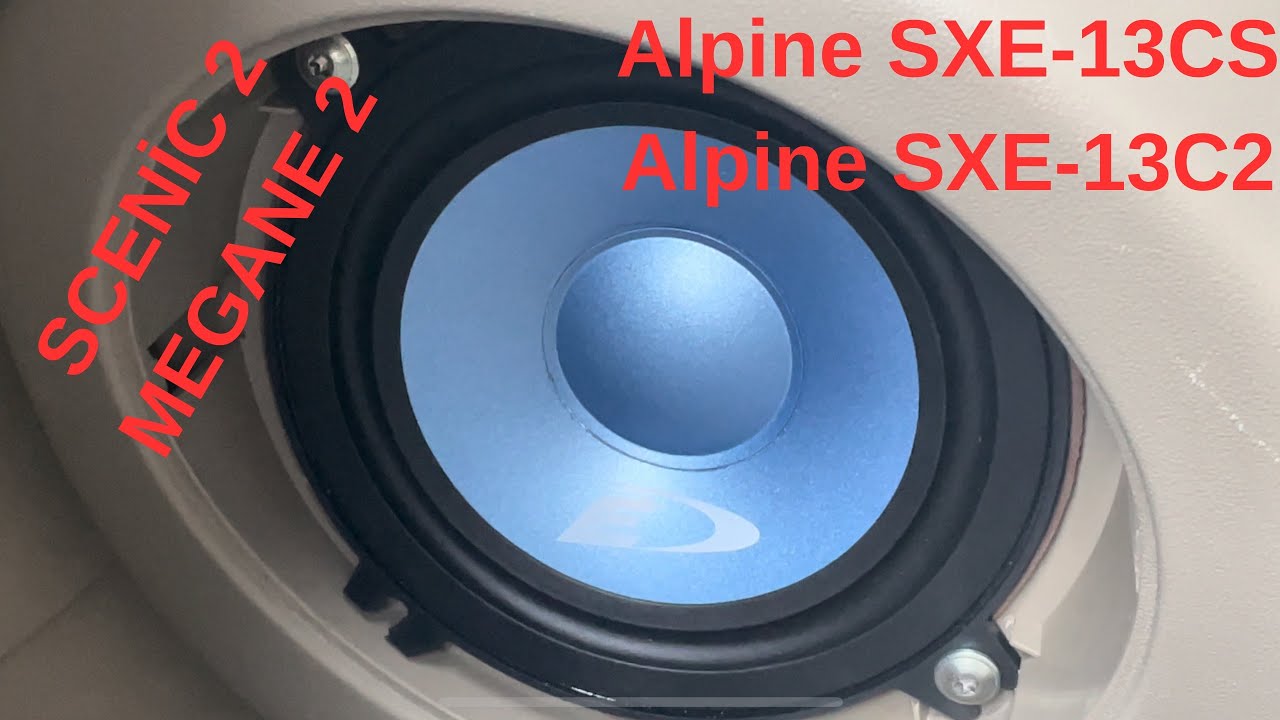 SCENİC 2 ₺ MEGANE 2 HOPARLÖR DEĞİŞİMİ (Alpine SXE-13CS - SXE-13C2)