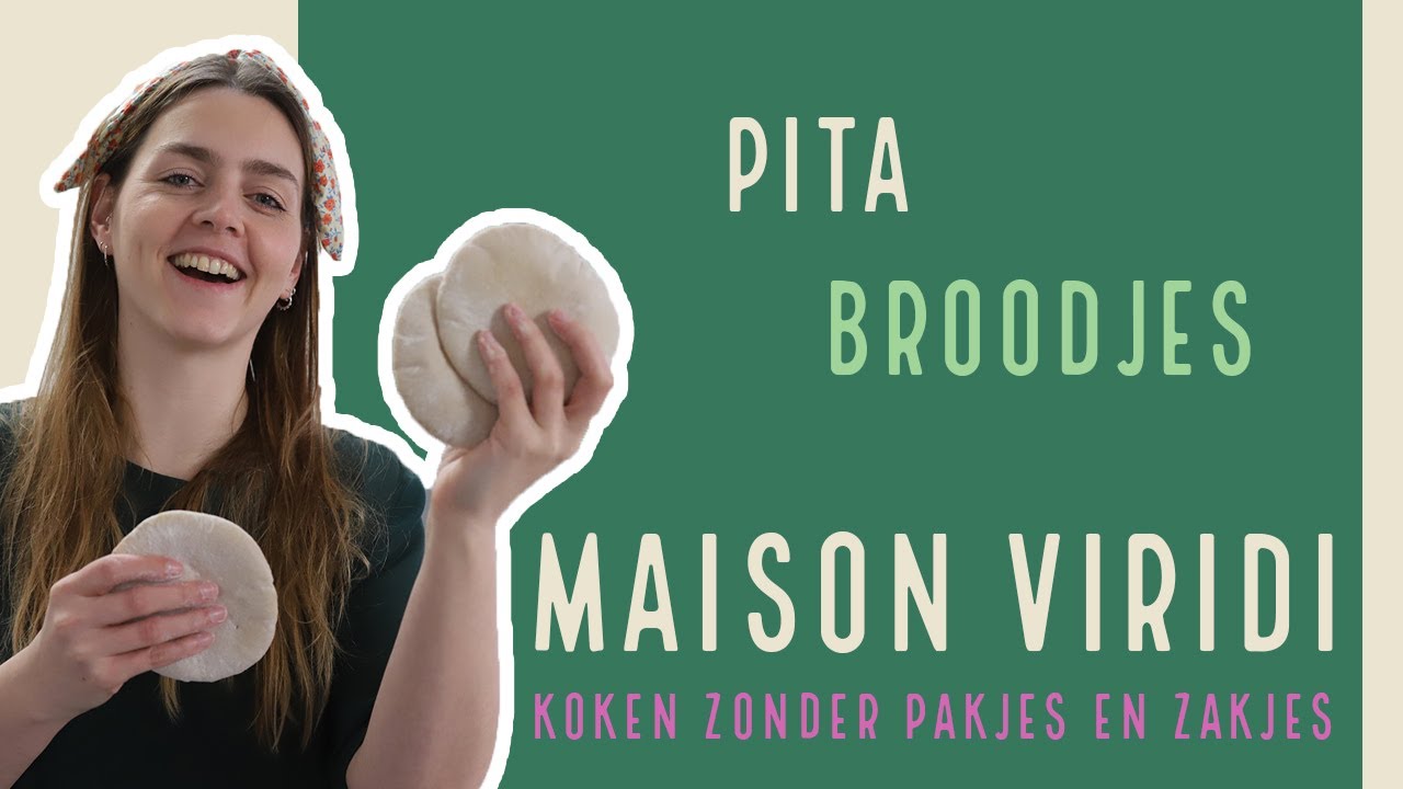 RECEPT om zelf PITA BROODJES te bakken