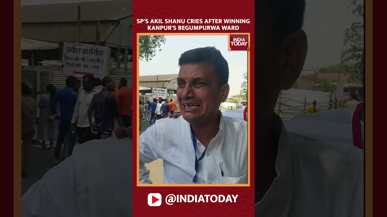 UP Local Body Results: SP's Akil Shanu Cries After Winning Kanpur's Begumpurwa Ward