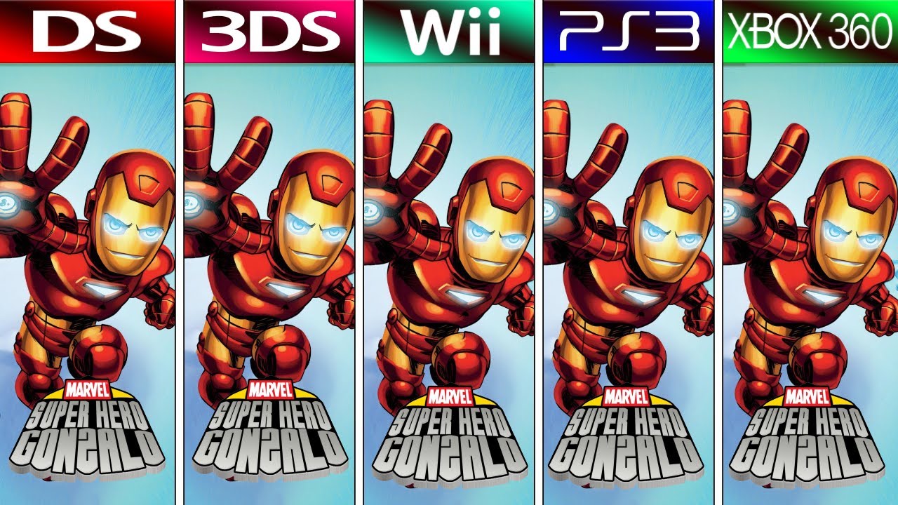 Marvel Super Hero Squad The Infinity Gauntlet (2010) DS vs 3DS vs Wii vs PS3 vs XBOX 360