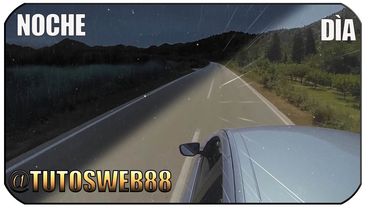 Efecto Convertir dia en Noche Sony vegas/ After effects Night day effect tutorial