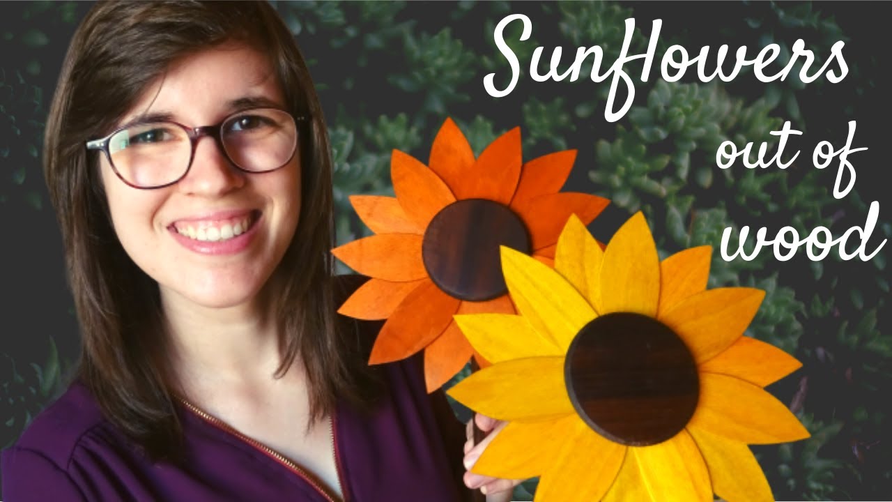DIY Sunflowers out of Wood 🌻! Easy DIY Project to Make With Your Kids!