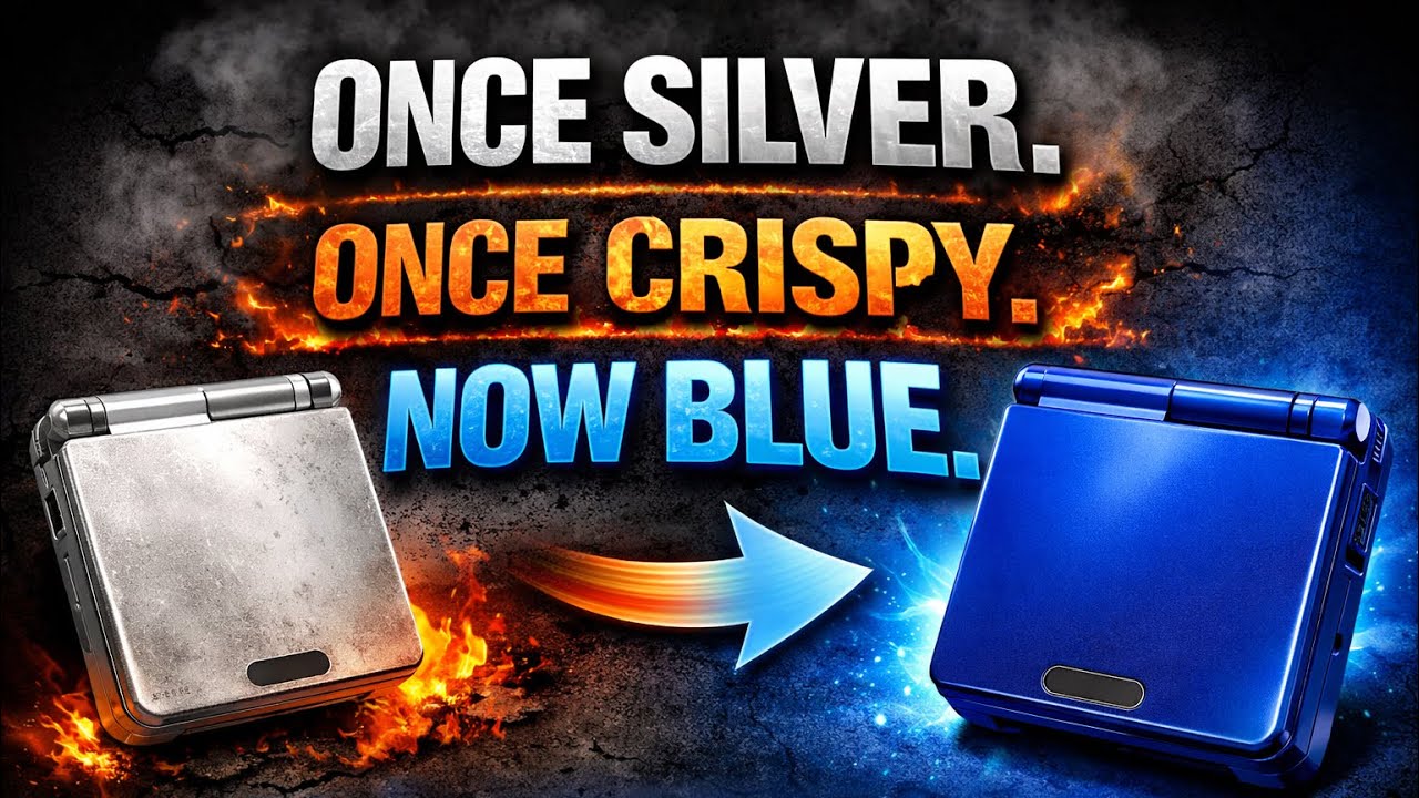 🎮 Game Boy Advance SP Shell Swap – From Crispy to Classy 🎮