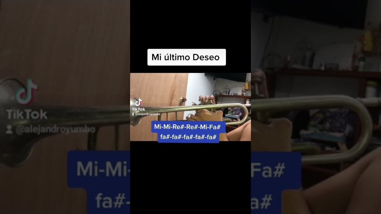 Mi &uacute;ltimo deseo. tutorial trompeta. banda los rec&oacute;ditos.