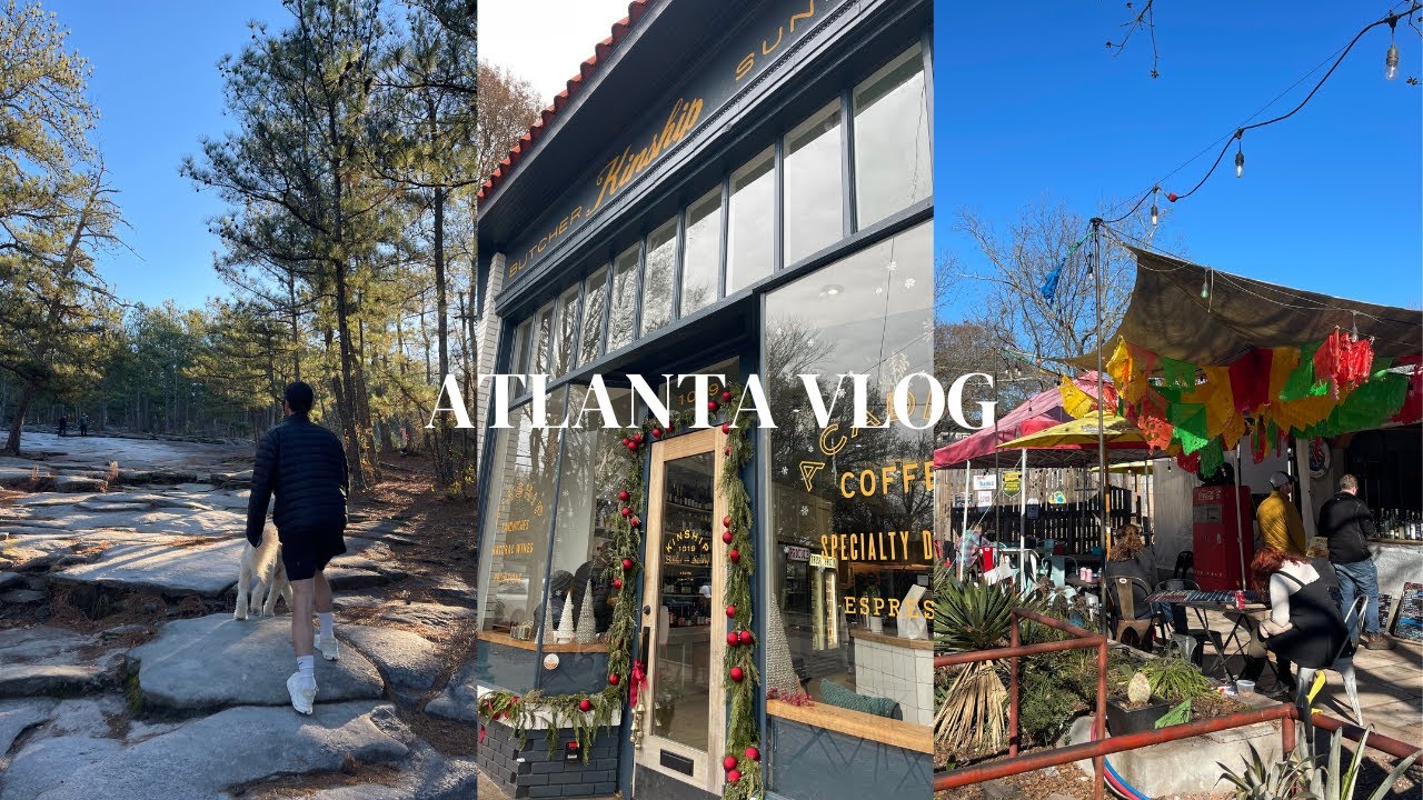ATLANTA VLOG: Lots of food spots, Christmas lights, Shopping in Buckhead Village, Holiday spirit!