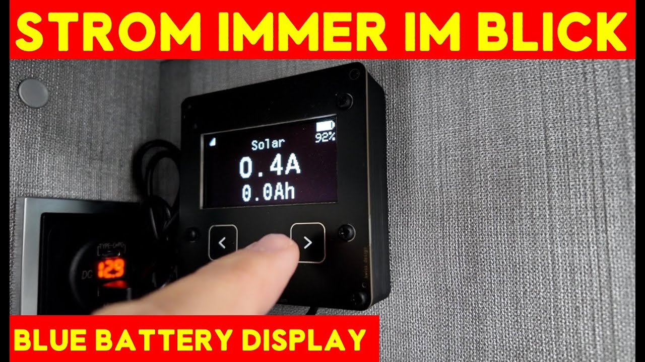 Blue Battery Display 🖥️ 10% for you 💰 Instantly monitor your power level and check it remotely 😳