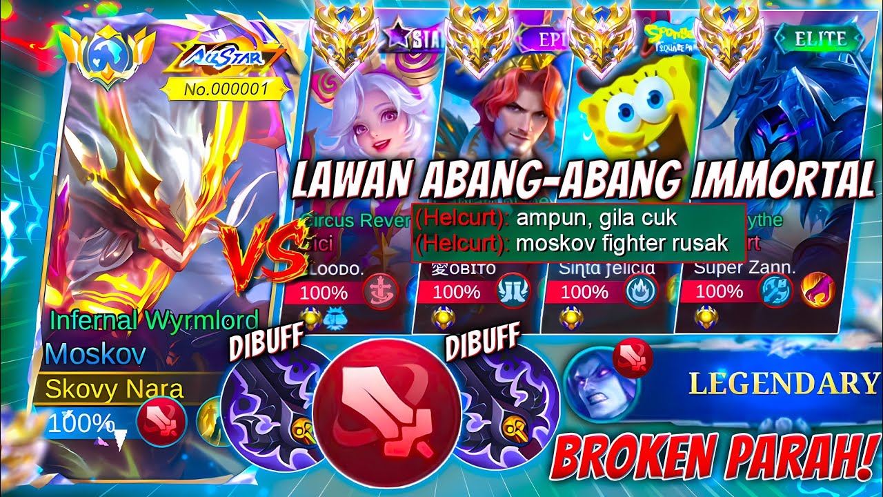 BROKEN PARAH!! MOSKOV EMBLEM FIGHTER + DHS REVAMP! BIKIN MUSUH APAPUN AUTO KENA MENTAL!!  ~ MLBB
