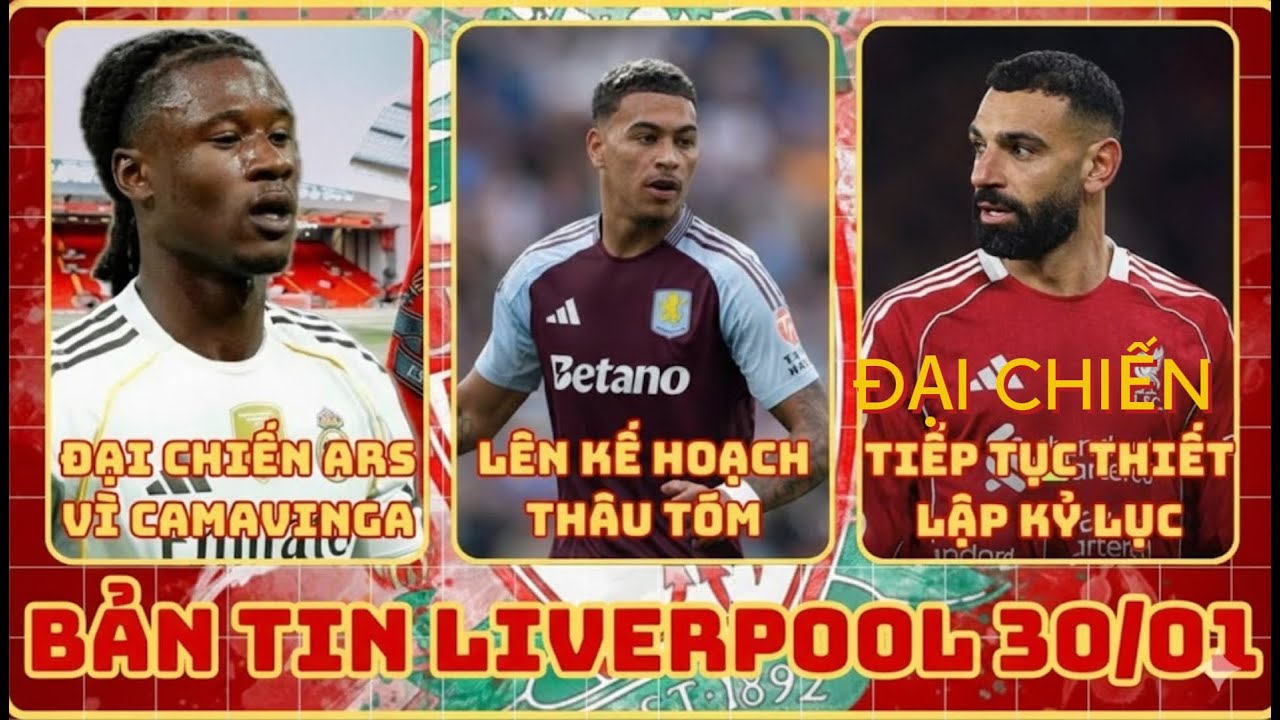TIN LIVERPOOL CHIỀU 30/01 Kế hoạch thâu tóm Rogers, đại chiến Arsenal vì Camavinga, Salah lập kỷ lục