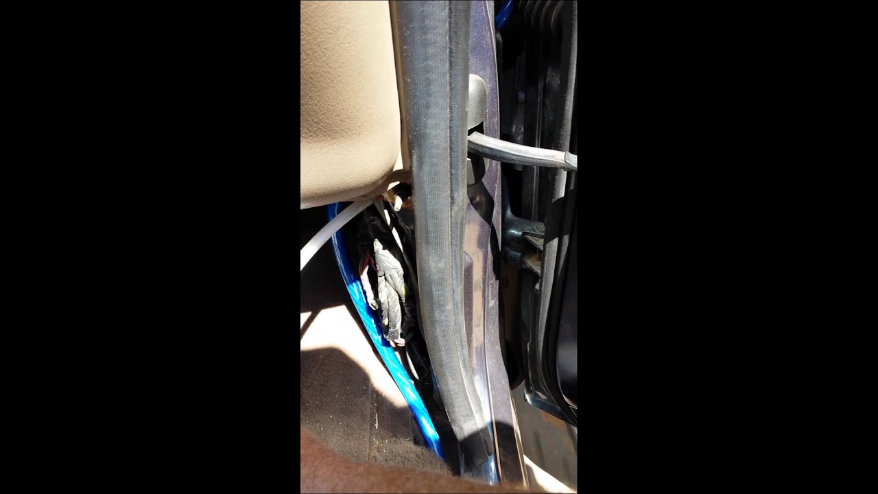 Easy trick to install speaker wire into car doors