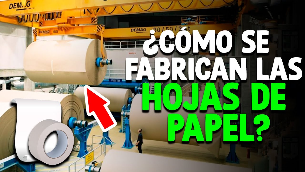 C&oacute;mo Se Fabrican Las HOJAS De PAPEL? [Proceso En F&aacute;brica]