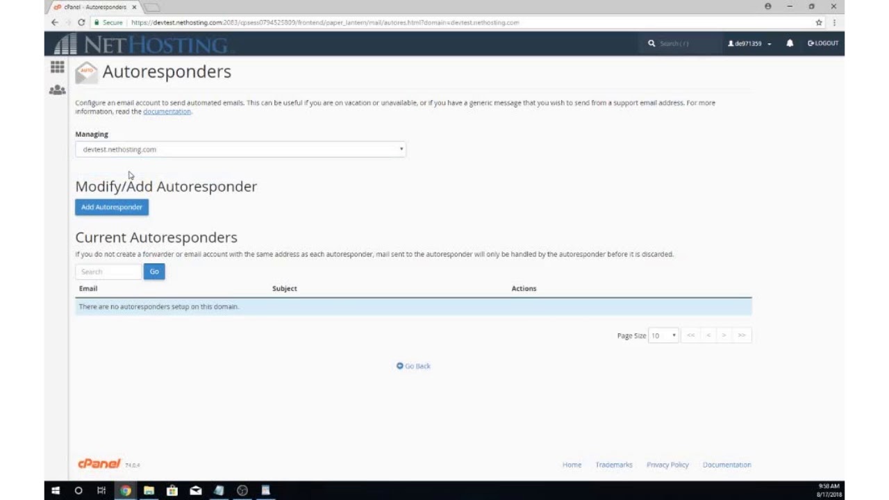How can I set up an email auto responder?