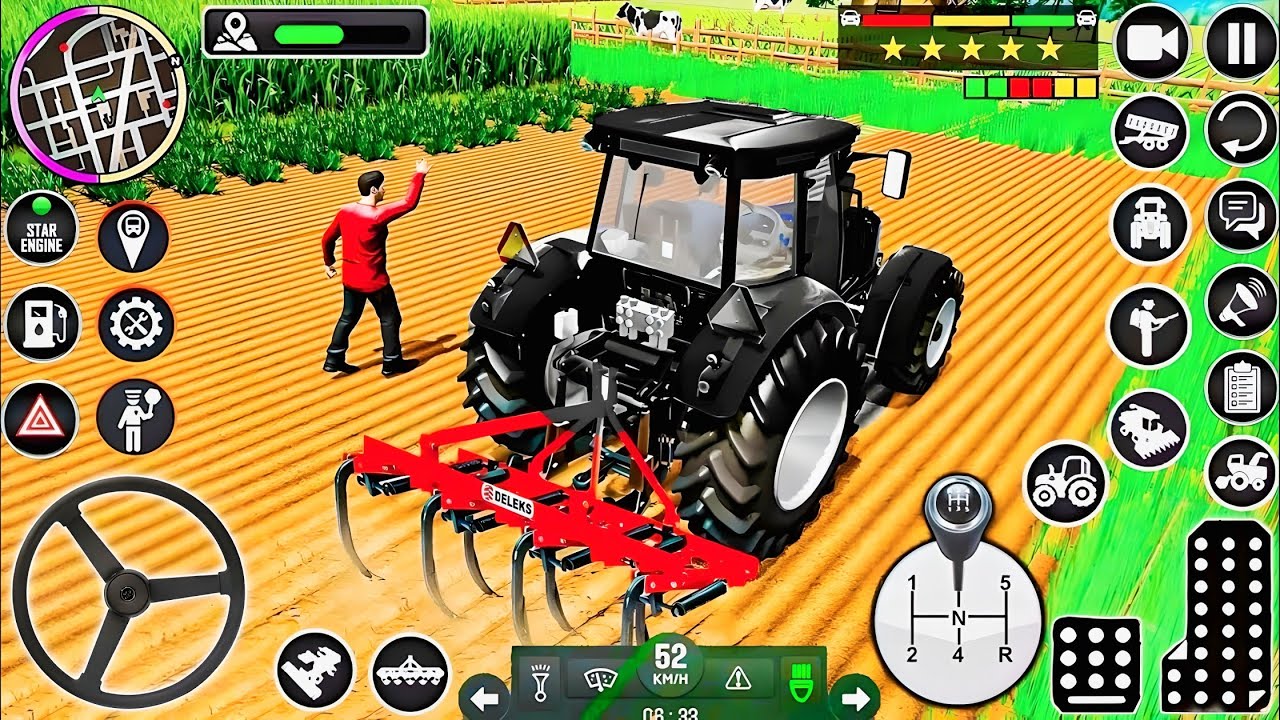 Modern Tractor Farming Driving Simulator 3D - New Tractor Games - Android Gameplay