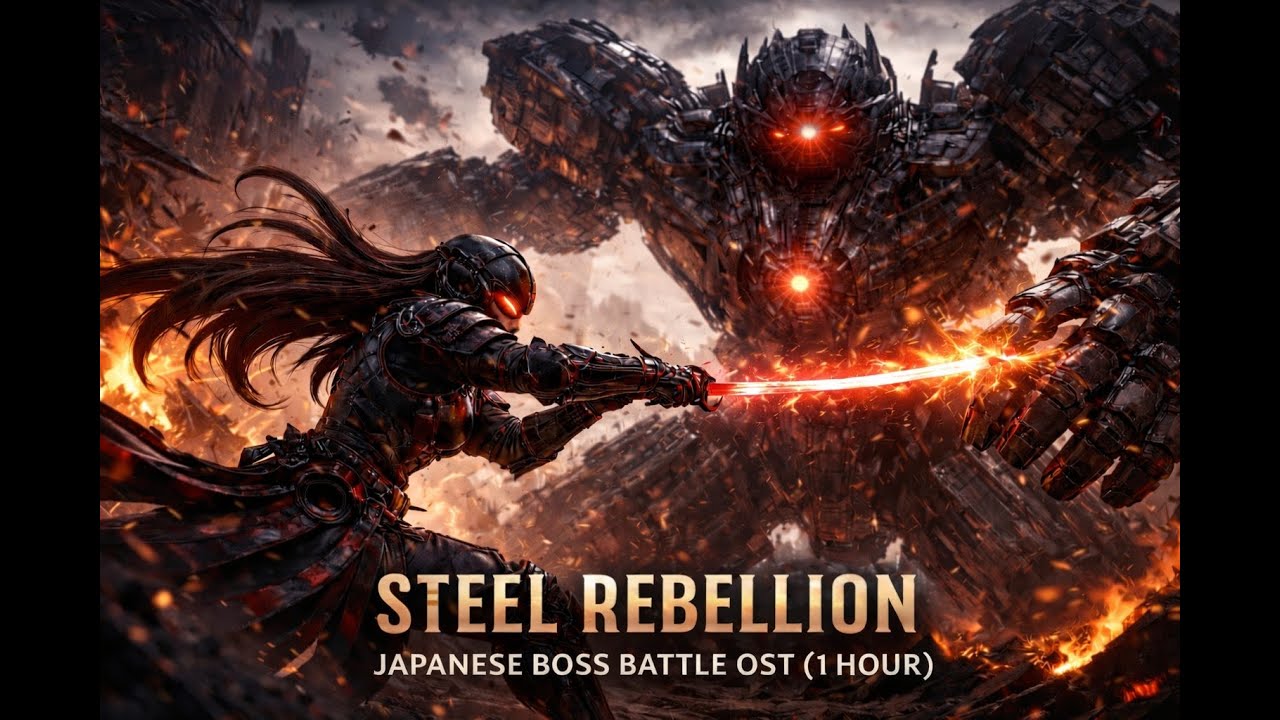 Steel Rebellion – Japanese Cyberpunk Boss Battle OST (1 Hour)