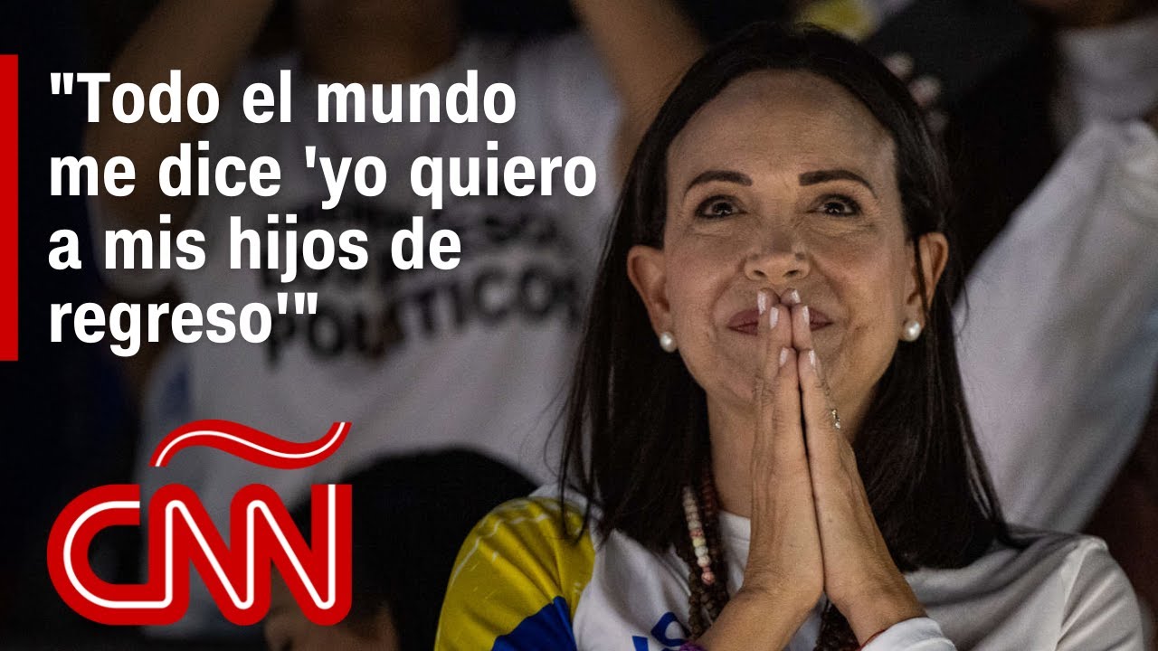 Maria Corina Machado confía en la victoria de González y en una transición pacífica para Venezuela
