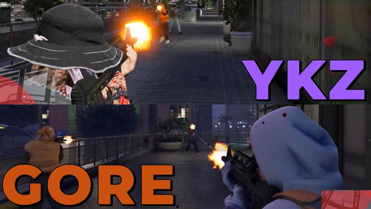 TIROTEO YAKUZA vs GORE | ARM4S LARGAS | DOVUX LIFE GTARP