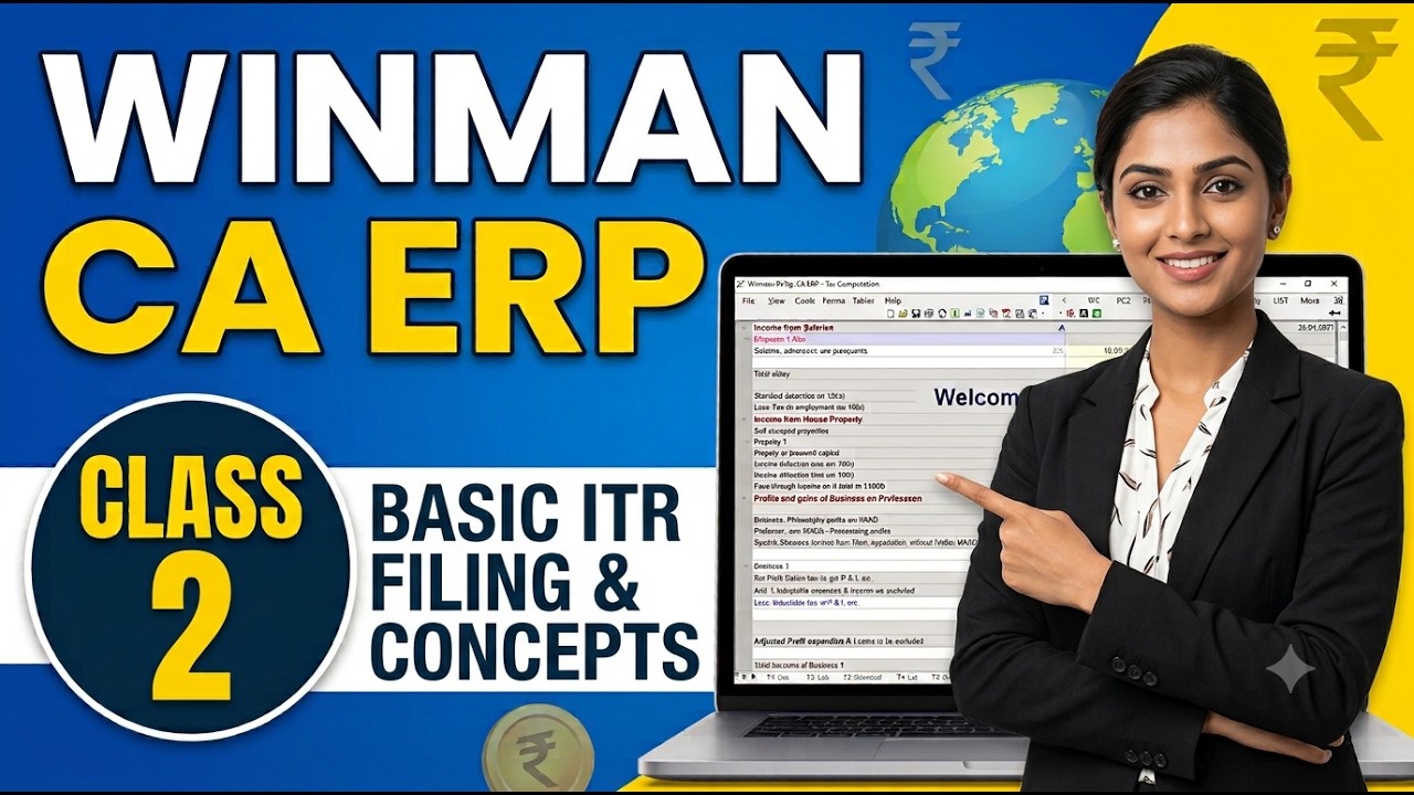 HOW TO USE WINMAN CA ERP// #WINMAN FOR INCOME TAX.