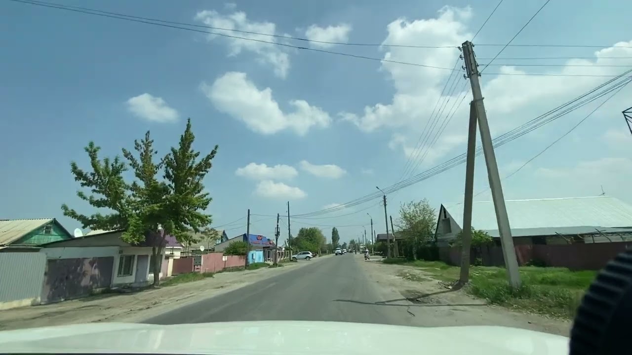Тараз, автопрогулка апрель 2022 ул. Щусева, Почтовая