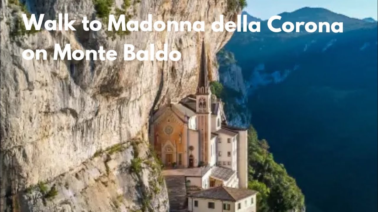 Leisurely walk🚶🇮🇹 to Madonna della Corona on Monte Baldo Lake Garda 4K HD VIDEO NO COMENT