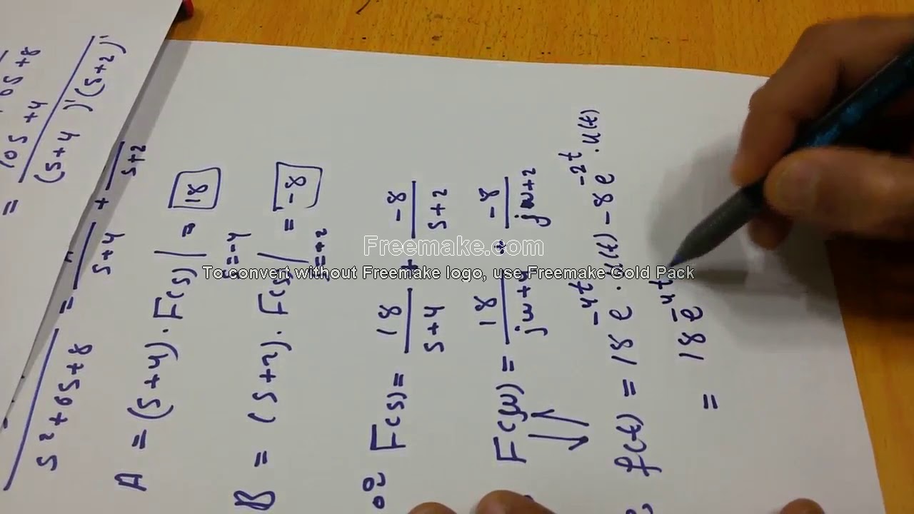 Fourier Transform 10: Inverse Fourier transform أيجاد معكوس تحويل فوريير بدون أستخدام التكامل
