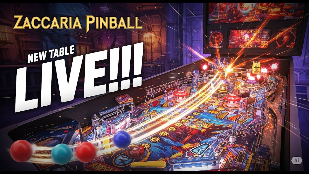 Zaccaria Pinball New Table LIVE!!!