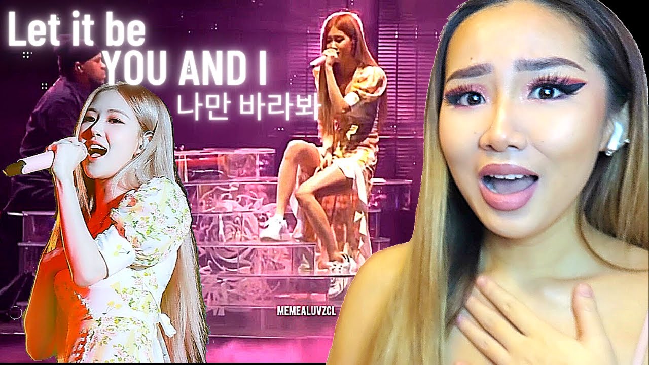 I'M MESMERISED! 😍 BLACKPINK ROSÉ  'LET IT BE /YOU & I/ONLY LOOK AT ME' (2018 ARENA TOUR)💗 | REACTION