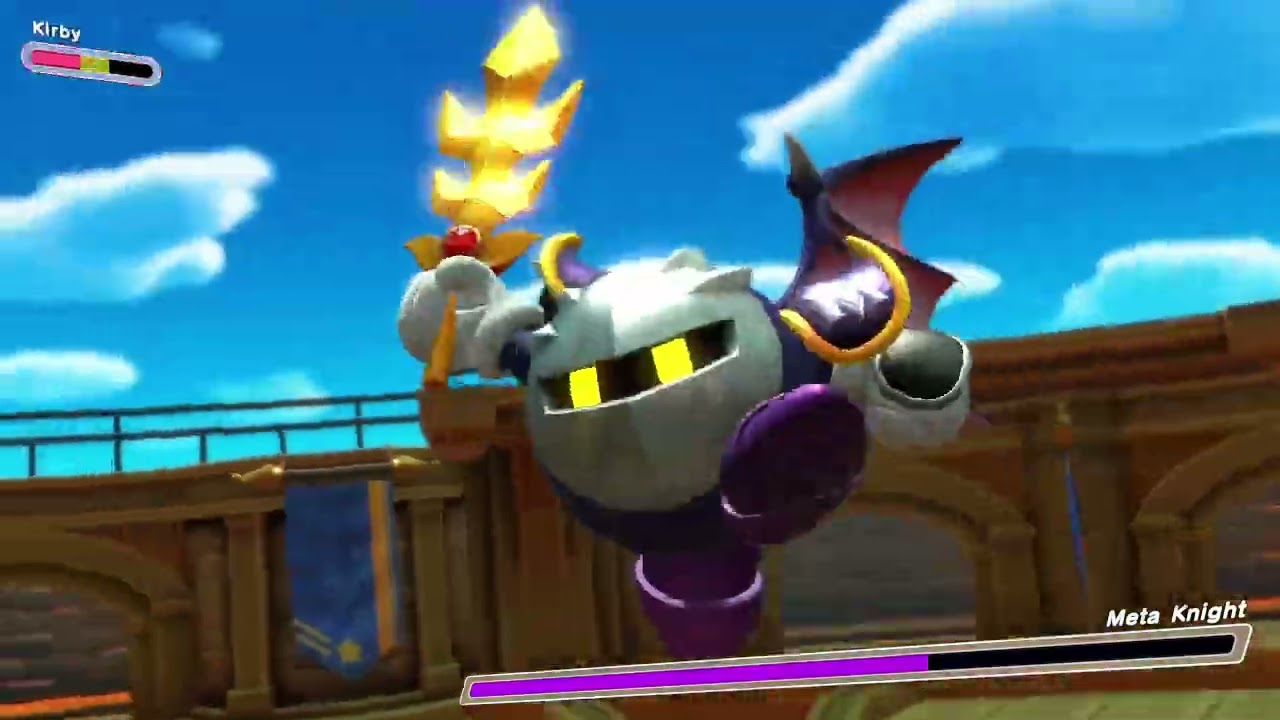Meta Knight uses his Final Smash (Darkness Illusion) in Kirby and the Forgotten Land!!!!