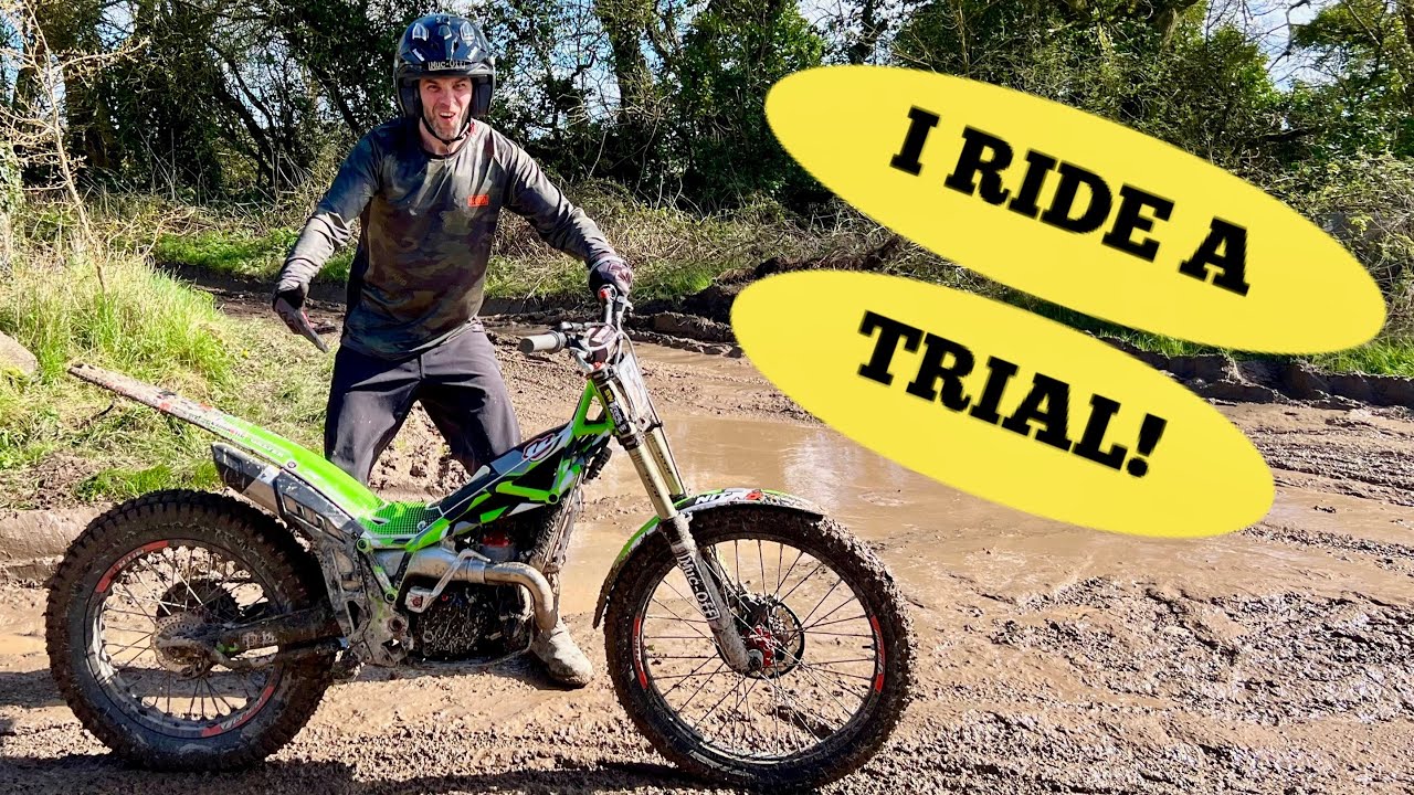 NOVICE RIDES A MOTO TRIAL!!!