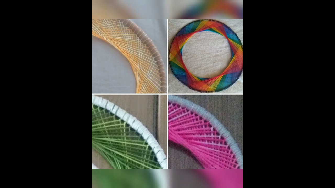 Tutorial: Padrão String para moldura, Mandala, Filtro dos sonhos - DIY