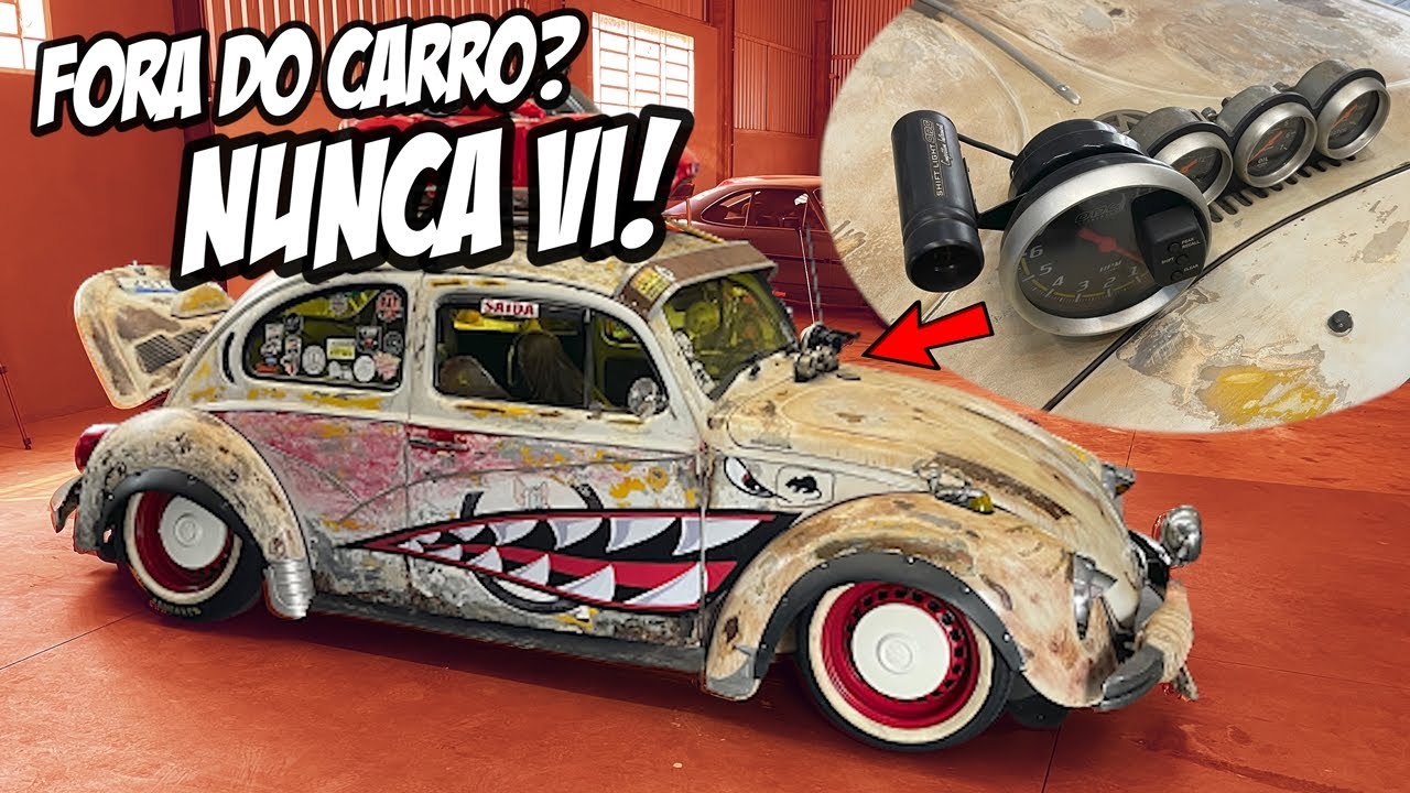 FUSCA RAT COM CONTA GIROS FORA DO CARRO! QUANDO CHOVE &hellip; MOLHA KKK - TRIP7 SUL