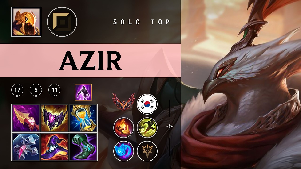 Azir Top vs Yone - KR Grandmaster Patch 26.03
