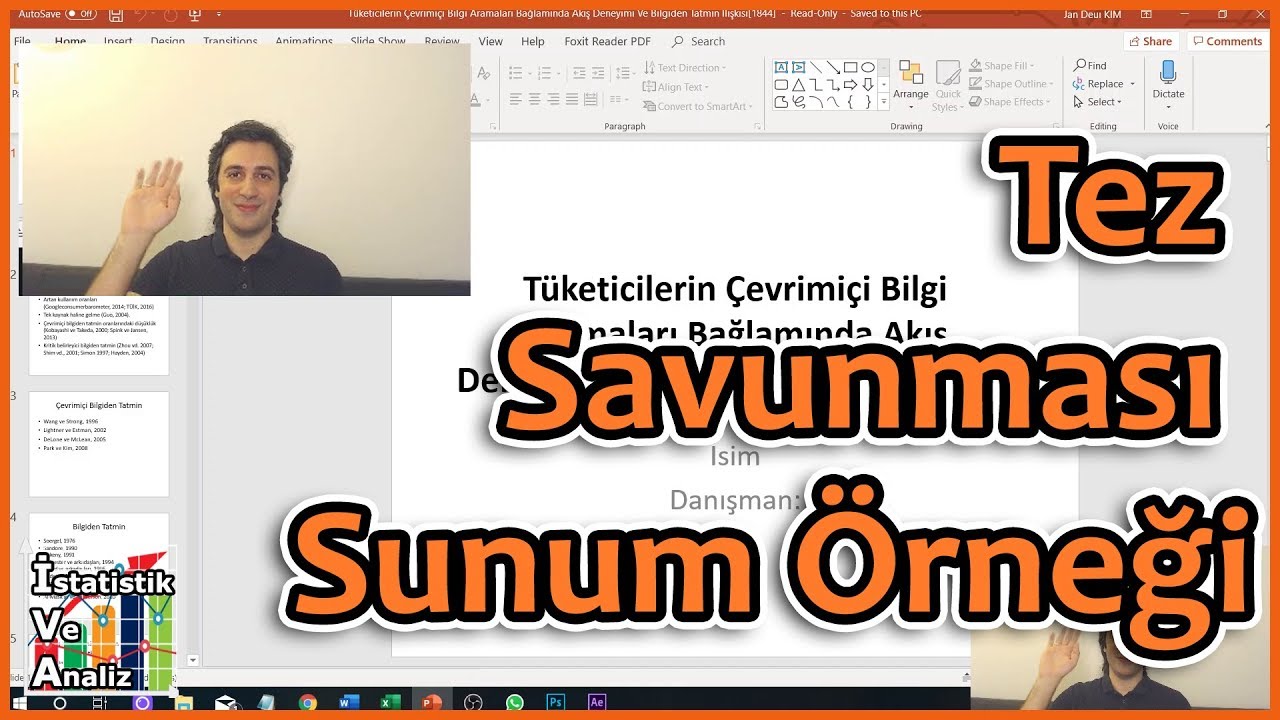 Tez Sunumu Nasıl Hazırlanmalı | Tez Sunum Örneği