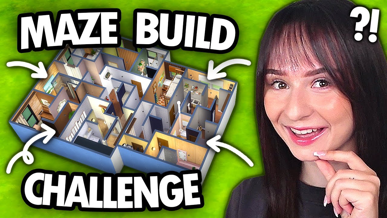I tried building a MAZE HOUSE for a family in The Sims 4