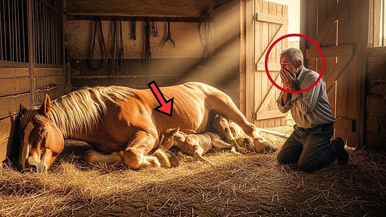 Bankrupt Farmer Buys Giant Pregnant Mare For $60... The Birth That Happens Saves His Entire Farm