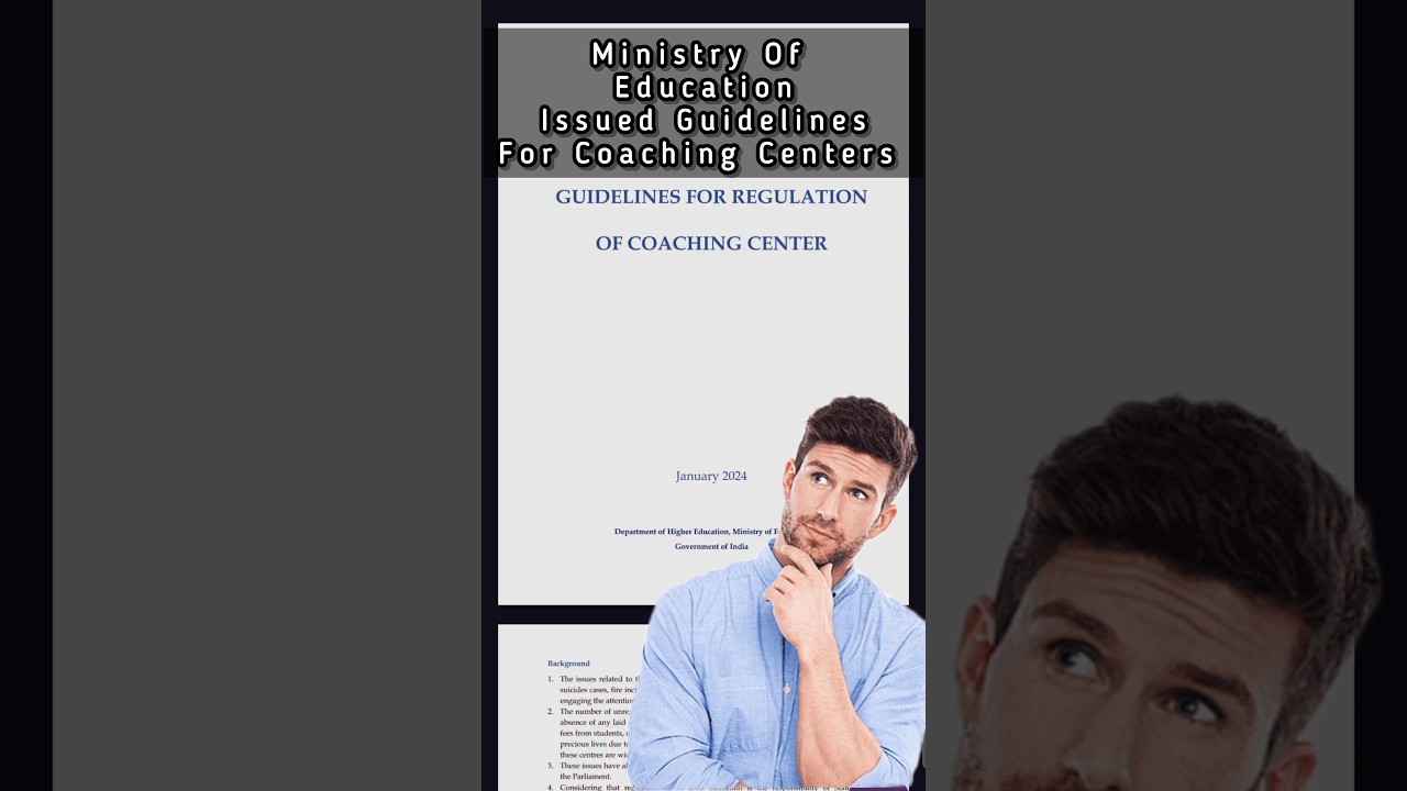 Government Issue Guidelines For Coaching Centers 